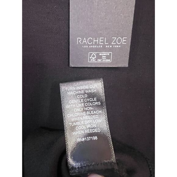 Rachel Zoe NWT Size SM Stretchy Black Maxi Dress Chic Classic - Picture 3 of 6